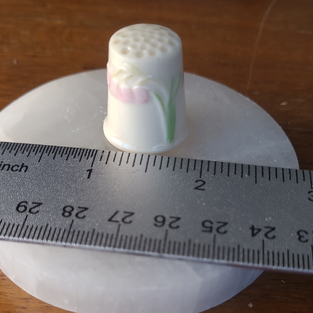 Floral Porcelain Thimble